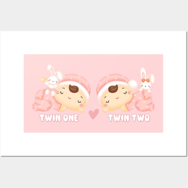 Twin baby girls Wall Art by KOTOdesign